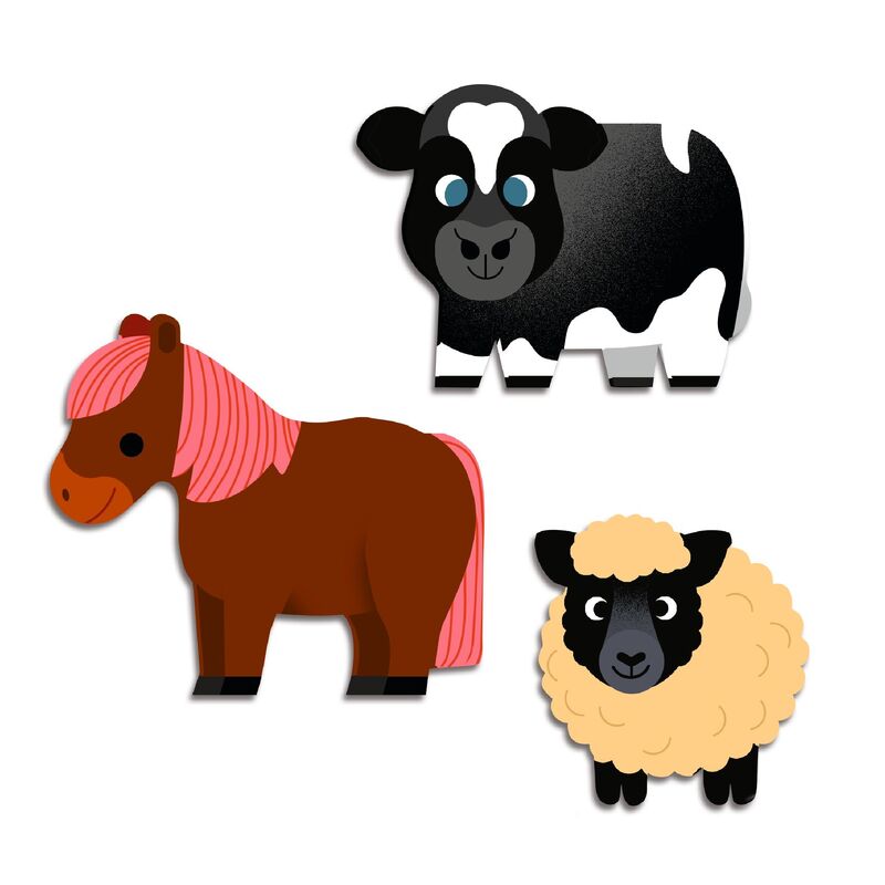 Djeco | My First Stickers - Farm Animals 62 Sticker Set