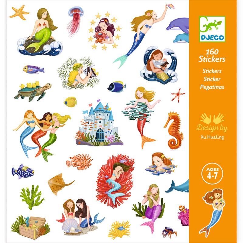 Djeco | Stickers - Mermaids 160pc