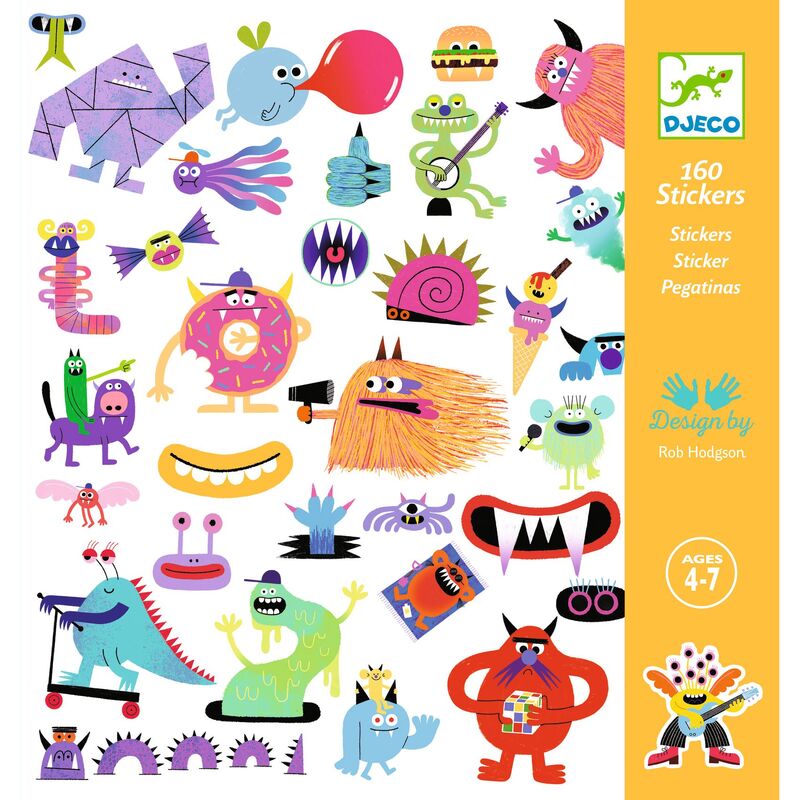 Djeco | Stickers - Monster 160pc