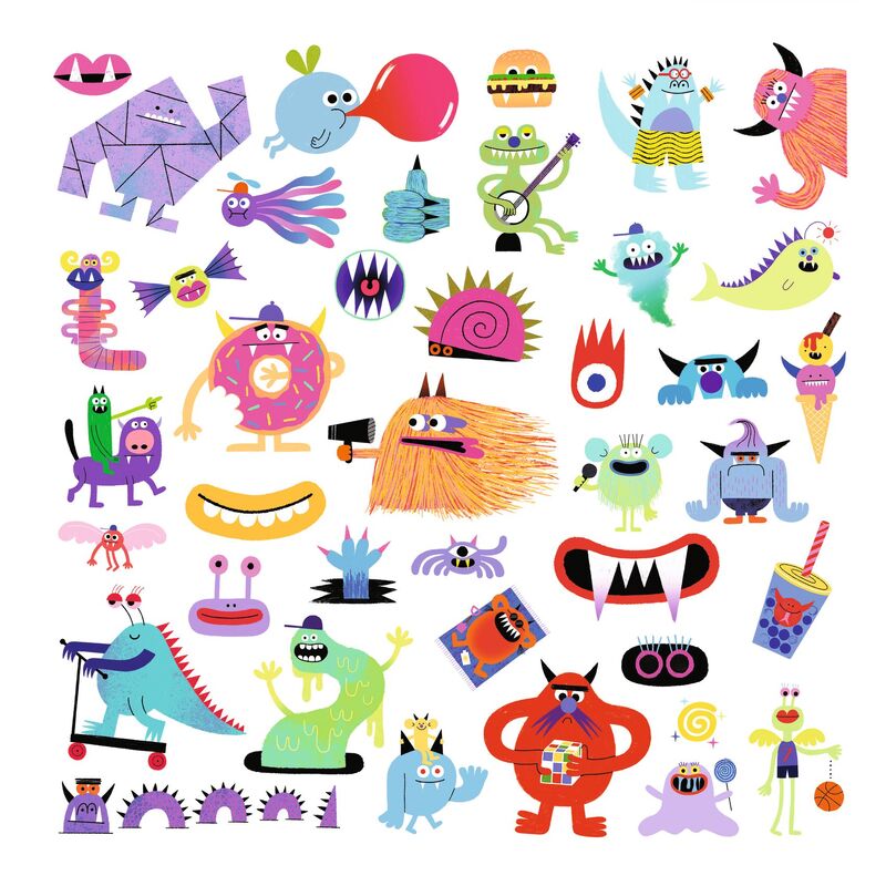 Djeco | Stickers - Monster 160pc