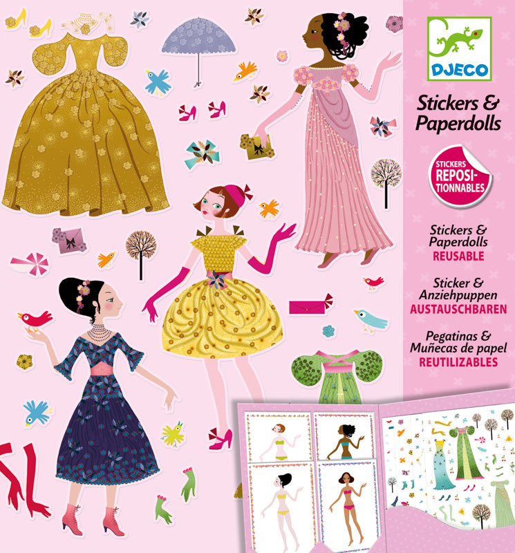 Djeco | Paper Dolls & Stickers - Dresses Through Seasons