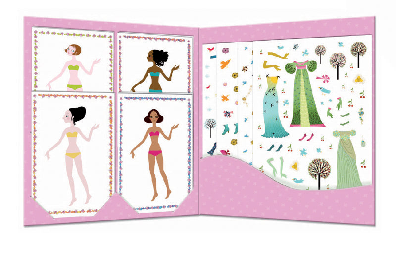 Djeco | Paper Dolls & Stickers - Dresses Through Seasons