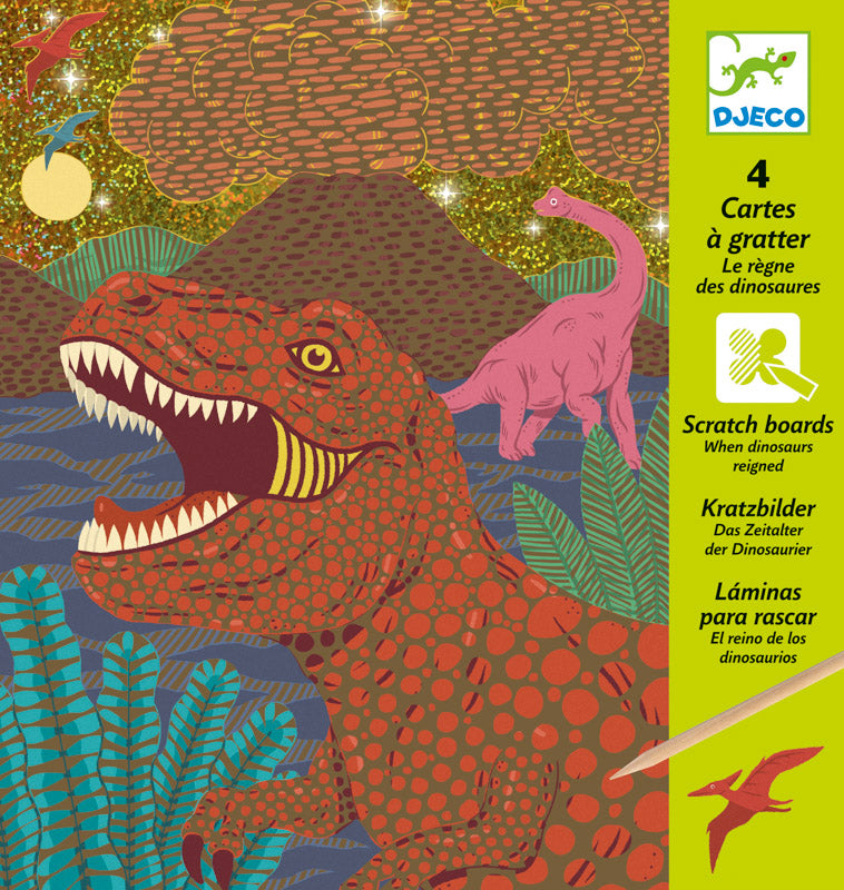 Djeco | Scratch Cards - When Dino's Reigned