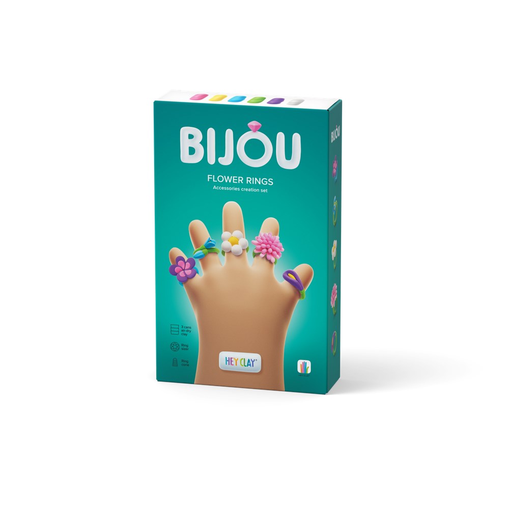 Bijou I Flower Rings