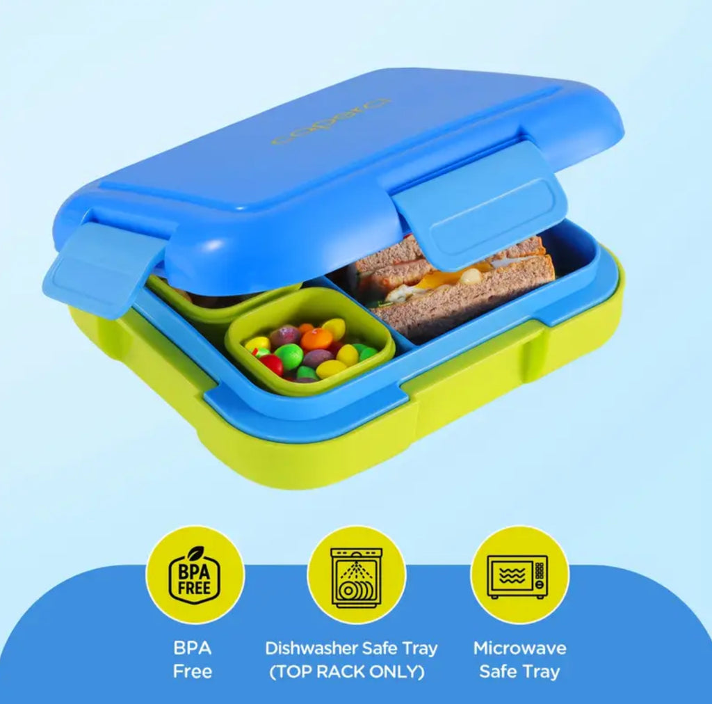 Caperci | Leak Proof Bento Box - Blue/ Lime