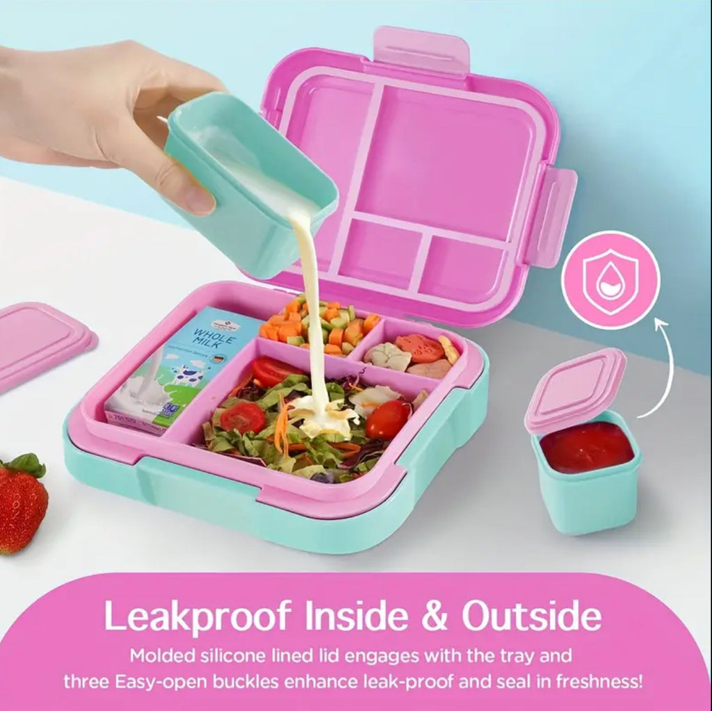 Caperci | Leak Proof Bento Box - Pink / Green