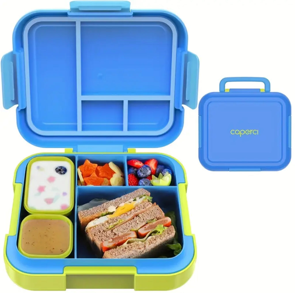 Caperci | Leak Proof Bento Box - Blue/ Lime