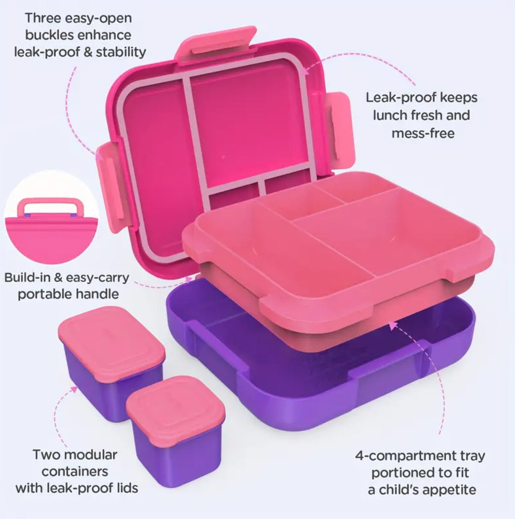 Caperci | Leak Proof Bento Box - Pink / Purple