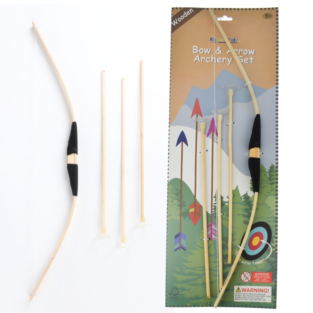 Kaper Kidz I Wooden Bow and Arrow (Suction Cap)