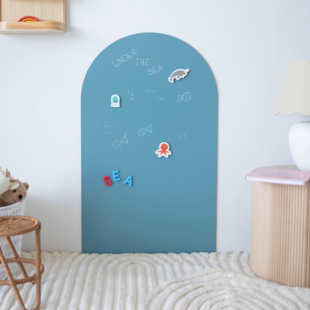 Magplay I Magnetic Drawing Wall Decal -Teal