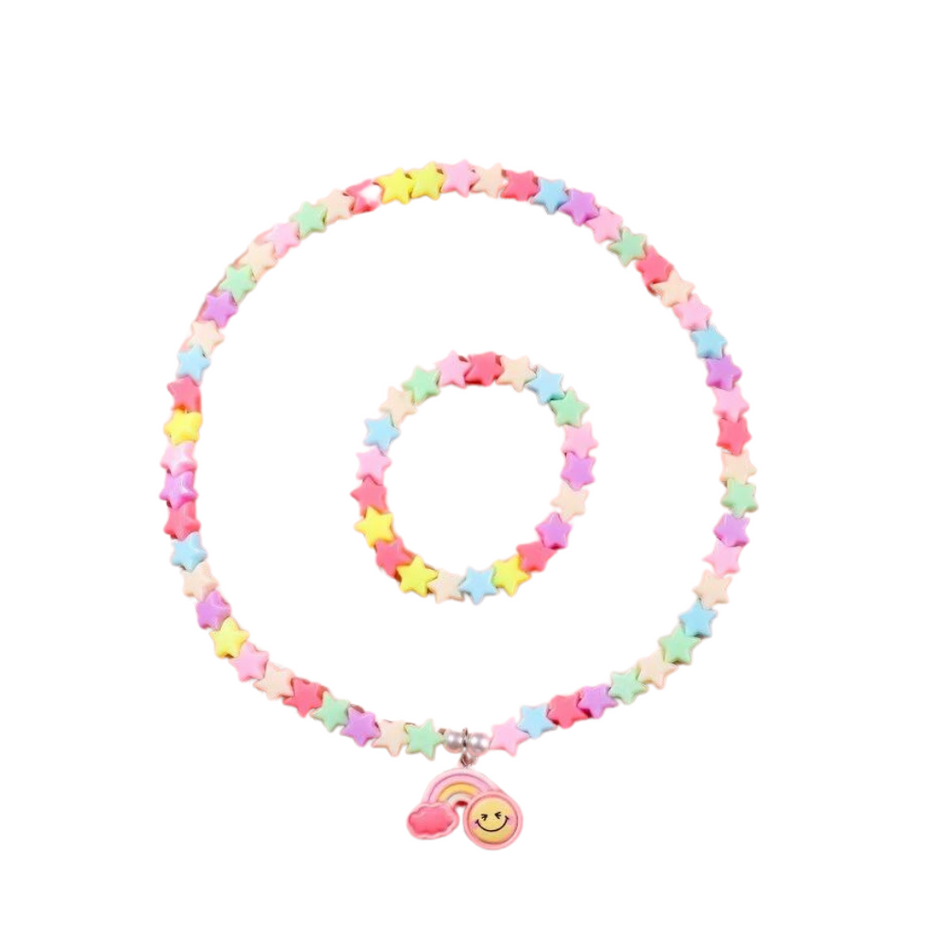 Pickwick & Sprout I Rainbow Smiles Necklace Set