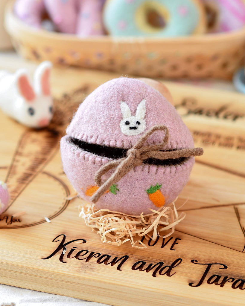 Tara Treasures | Felt Egg Cover - Bunny Motif