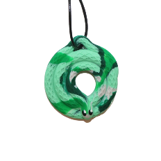 Jellystone Designs | Chew Pendant - Snake Pendant Green