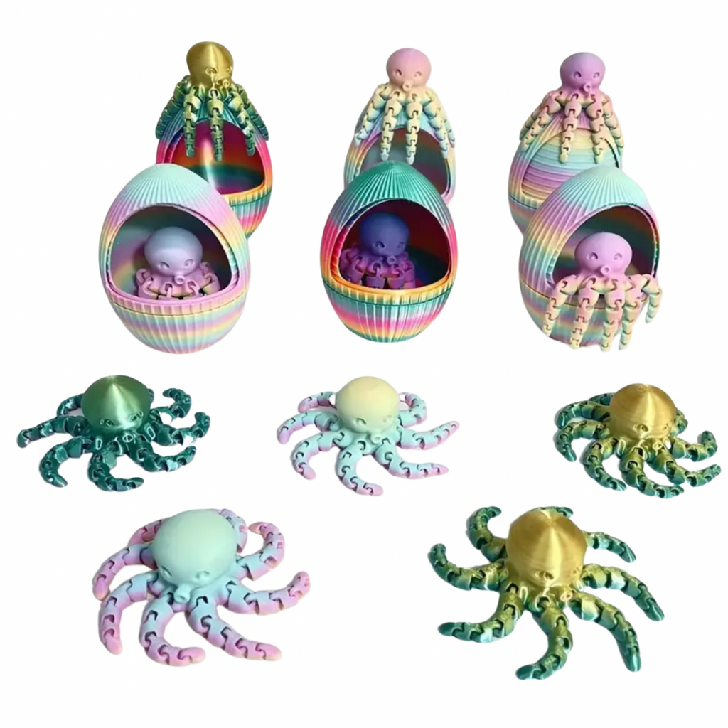 Pickwick & Sprout | 3D Printed Pet Octopus in Egg