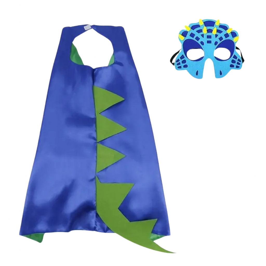 Pickwick & Sprout | Dino Cape & Mask - Blue