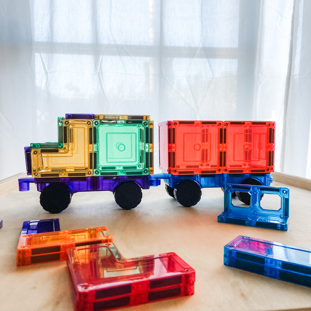 Learn & Grow | Magnetic Tiles - Car Pack 28 Piece