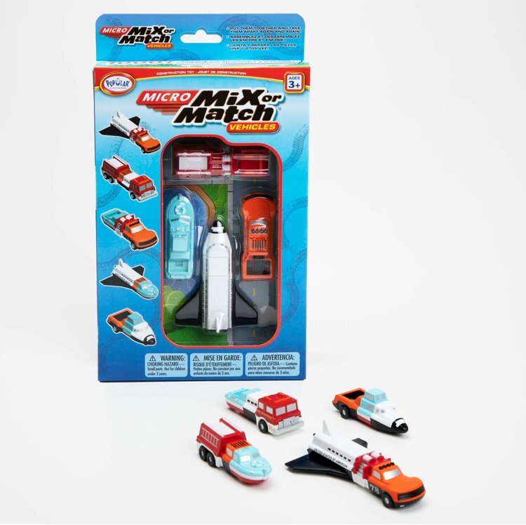 Popular Playthings | Micro Mix or Match Vehicles - Set 1