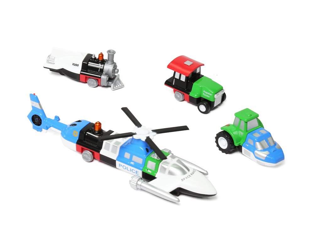 Popular Playthings | Micro Mix or Match Vehicles - Set 4