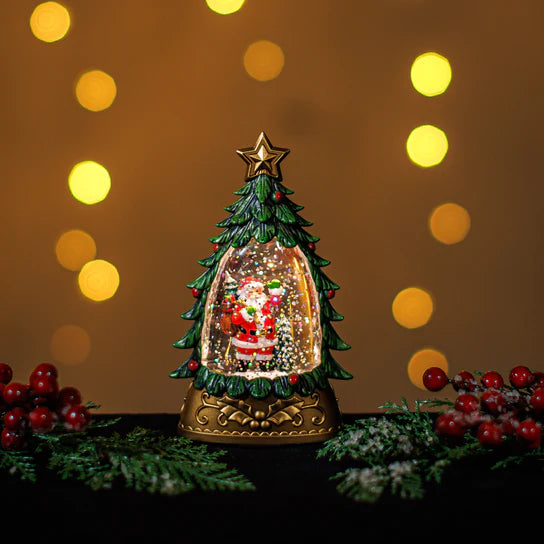 XMAS & Co | Snowing Mini Christmas Tree - Santa