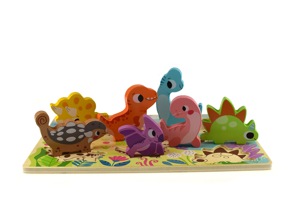 Kaper Kidz | Chunky Wooden Puzzle - Dinosaur