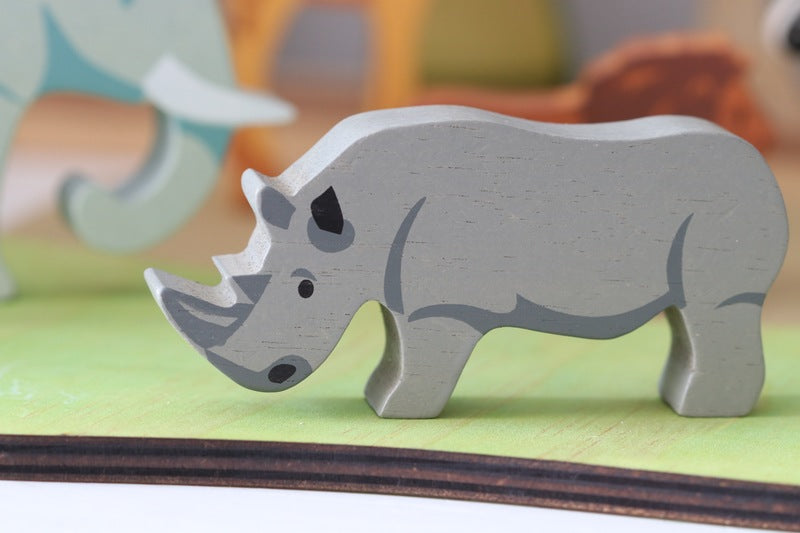 Tender Leaf Toys | Wooden Animal - Rhino
