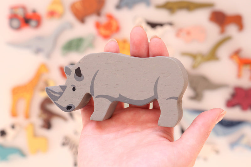 Tender Leaf Toys | Wooden Animal - Rhino