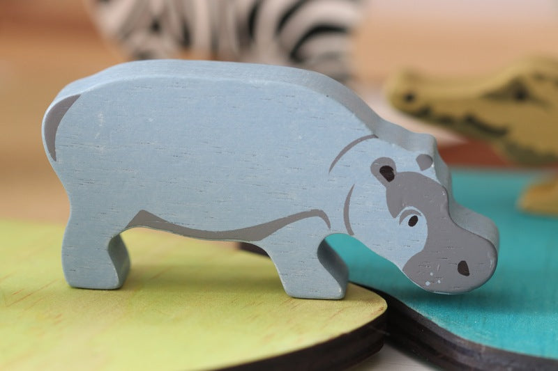 Tender Leaf Toys | Wooden Animal - Hippo