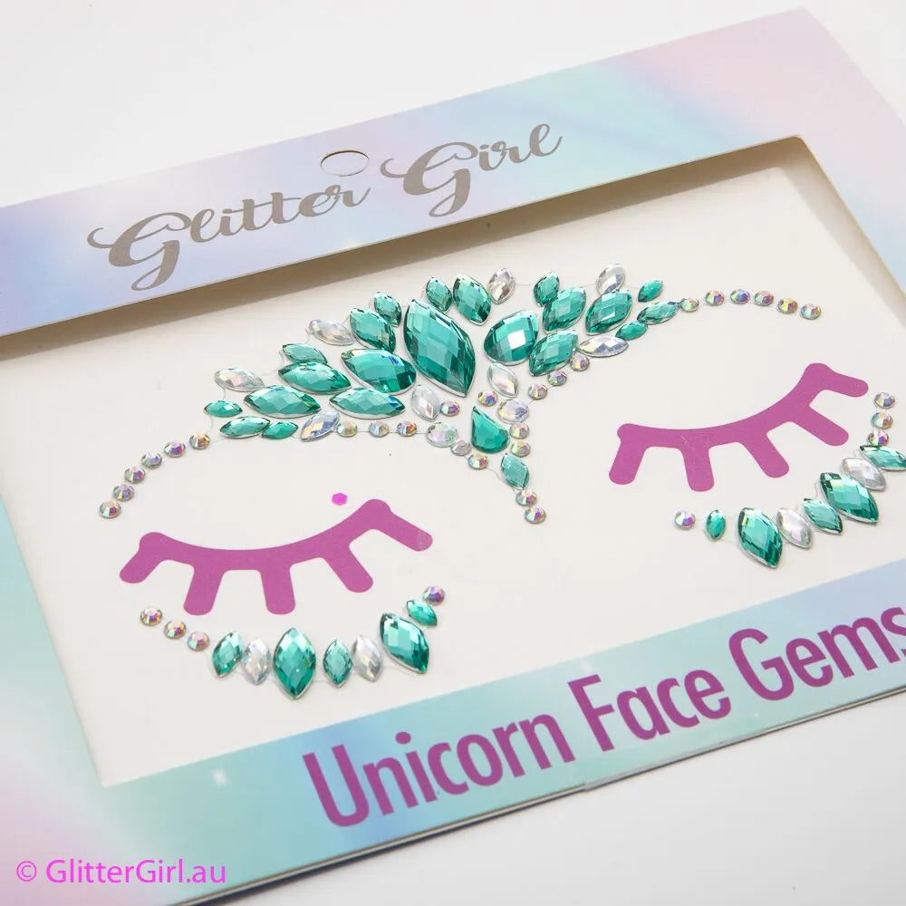 Glitter Girl | Unicorn Face Gems - Dazzle Delight