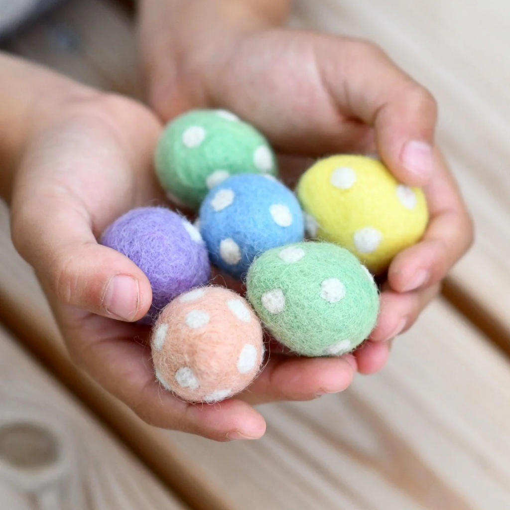 Tara Treasures | Felt Pastel Eggs (Set of 6)