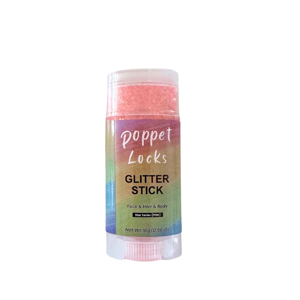 Poppet Locks | Pink Glitter Stick