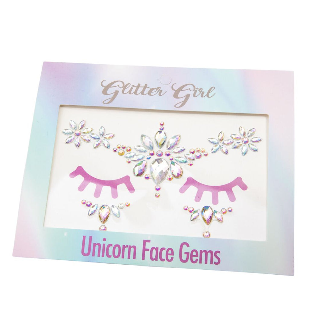 Glitter Girl | Unicorn Face Gems - Ice Queen