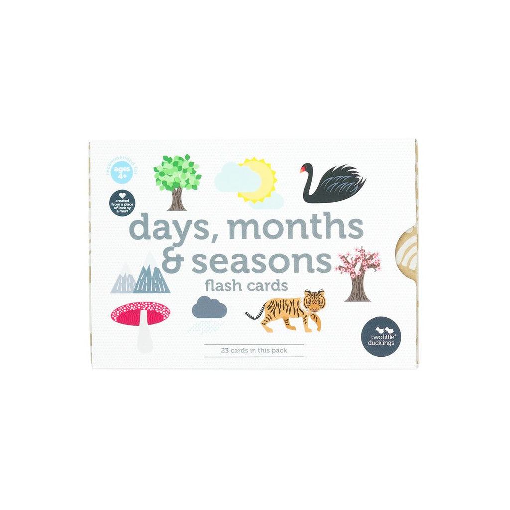Two Little Ducklings | Flash Cards - Days Months and Season