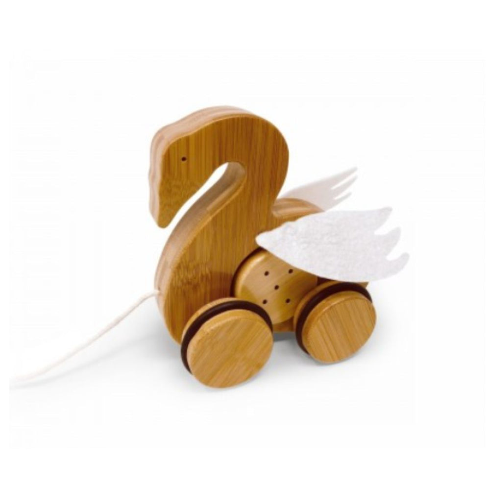 Kinderfeets | Bamboo Pull Toy - Swan