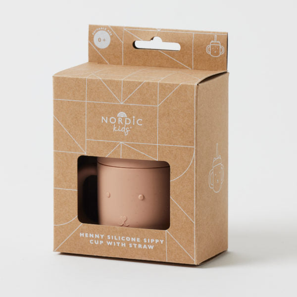 Nordic Kids | Henny Silicone Sippy Cup - Terracotta
