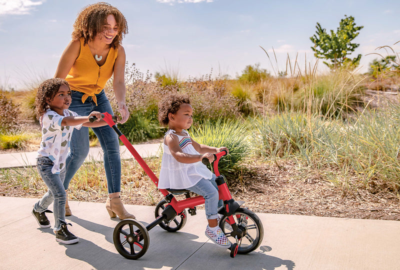 YVolution I YVelo Flippa Trike 4 in 1 - Red