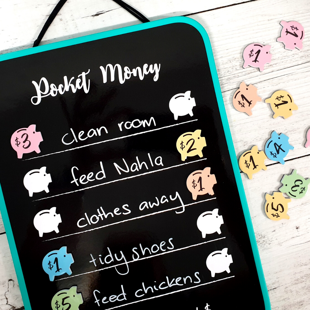 Prepp'd Kids I Pocket Money Chart (A4 Hanging): Aqua