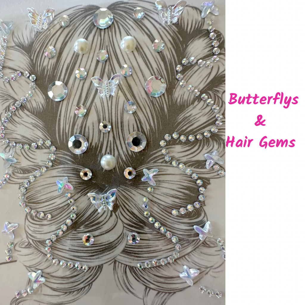 Poppet Locks I Hair Gems - 3D Butterfly