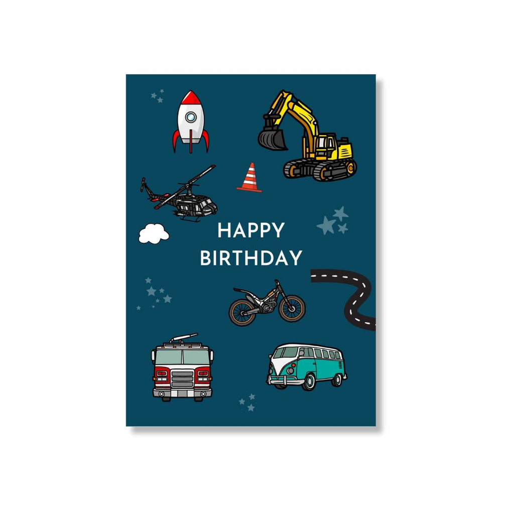 Zae + K | Greeting Card Birthday - Transport