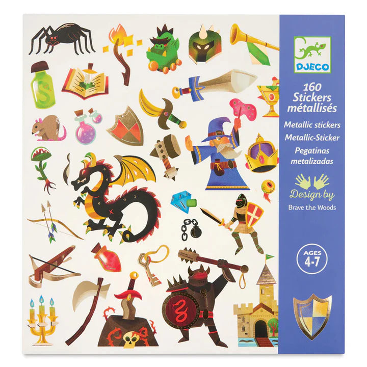 Djeco | Stickers - Medieval Fantasy 160pc