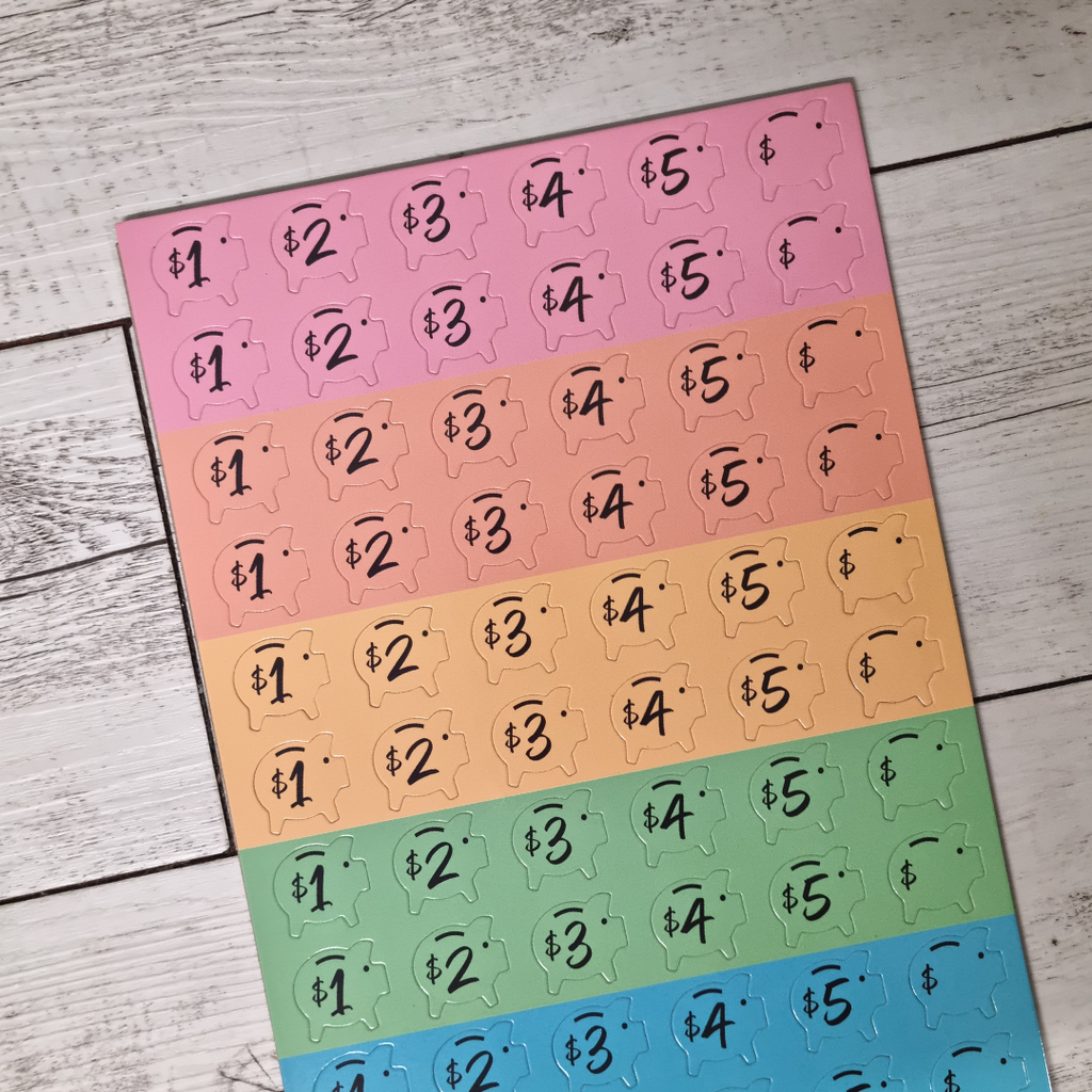 Prepp'd Kids I Pocket Money Chart (A4 Hanging): Aqua