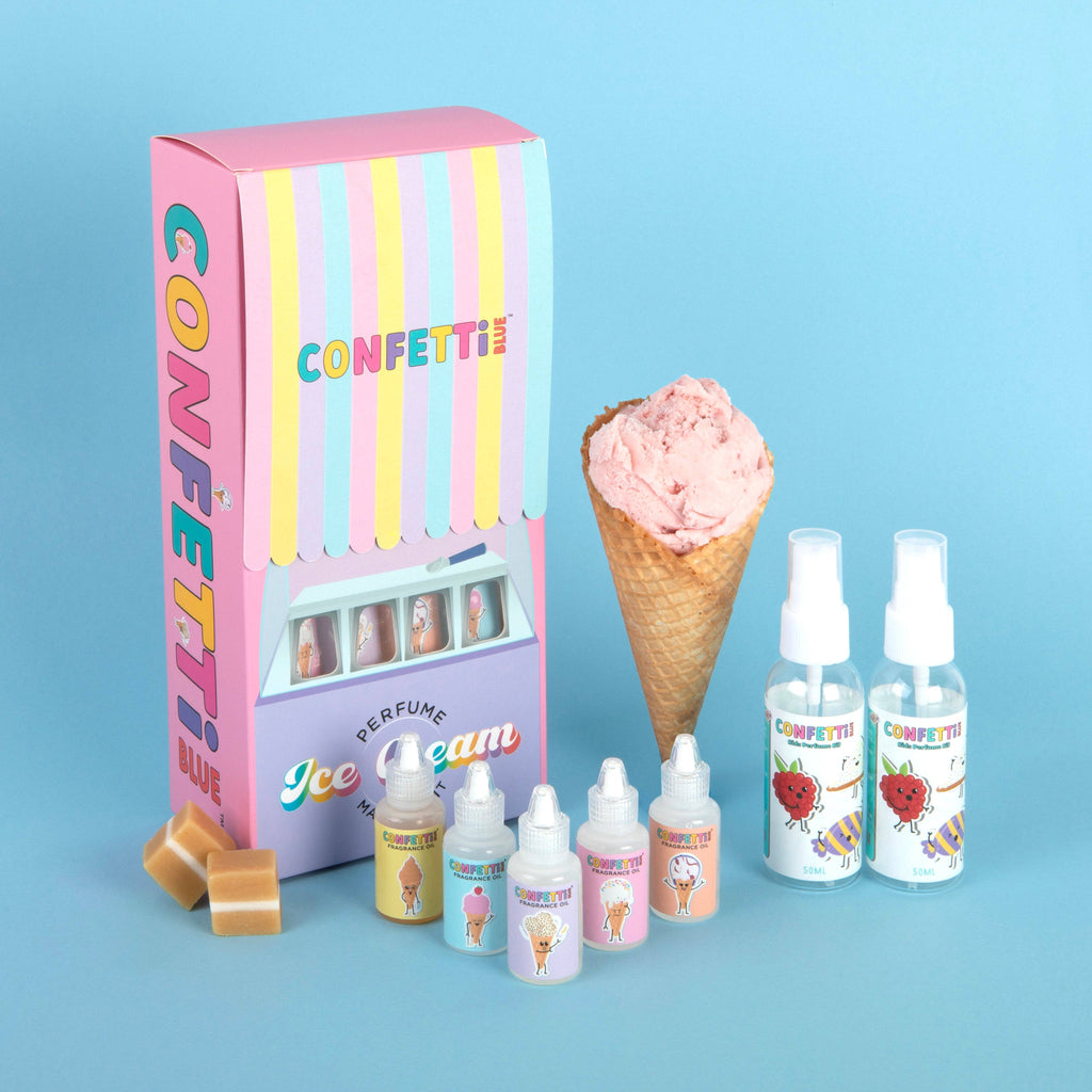 Confetti Blue I Ice Cream Scented Perfume Making Kit