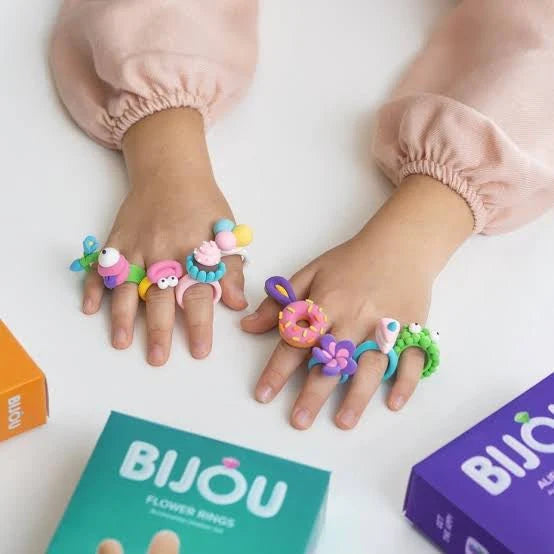 Bijou I Flower Rings