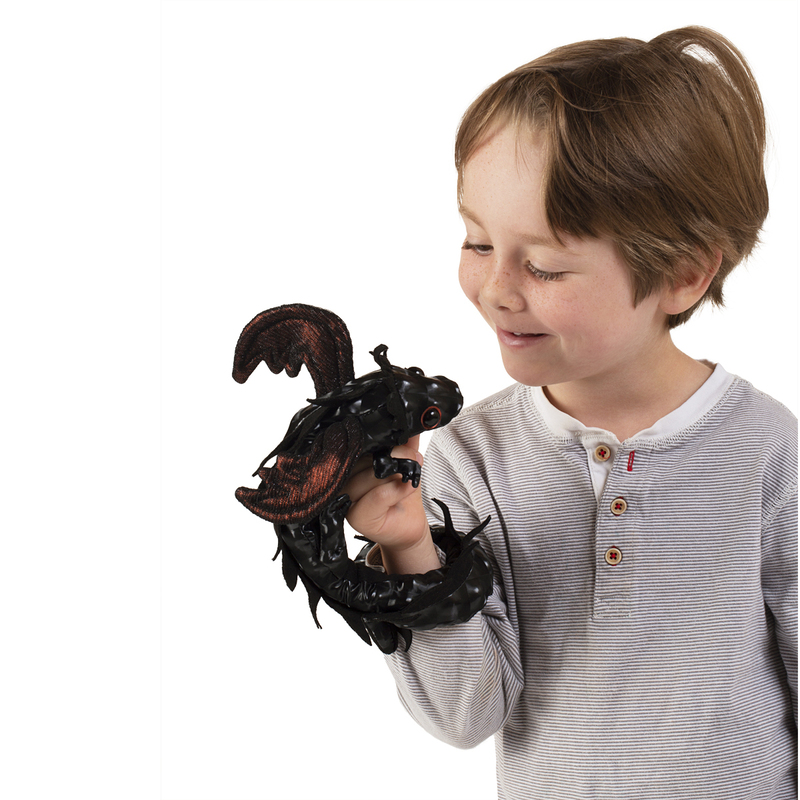 Bnb Folkmanis | Wristlet Puppet - Midnight Dragon