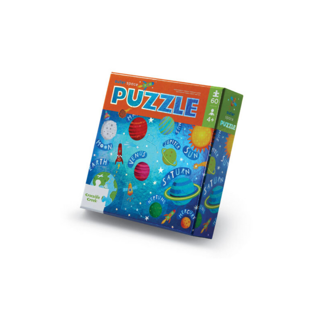 Crocodile Creek | Holographic Puzzle 60pc - Outer Space