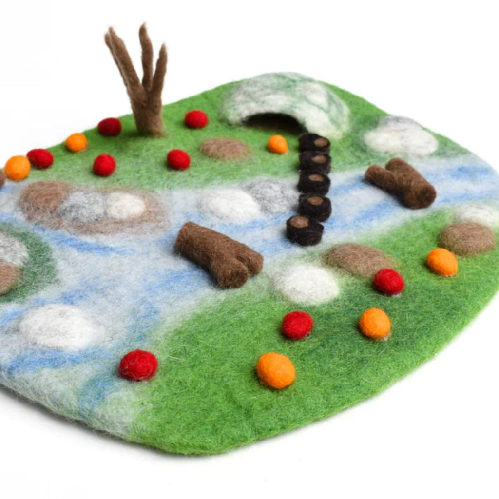 Tara Treasures | Play Mat Playscape - Woodland River