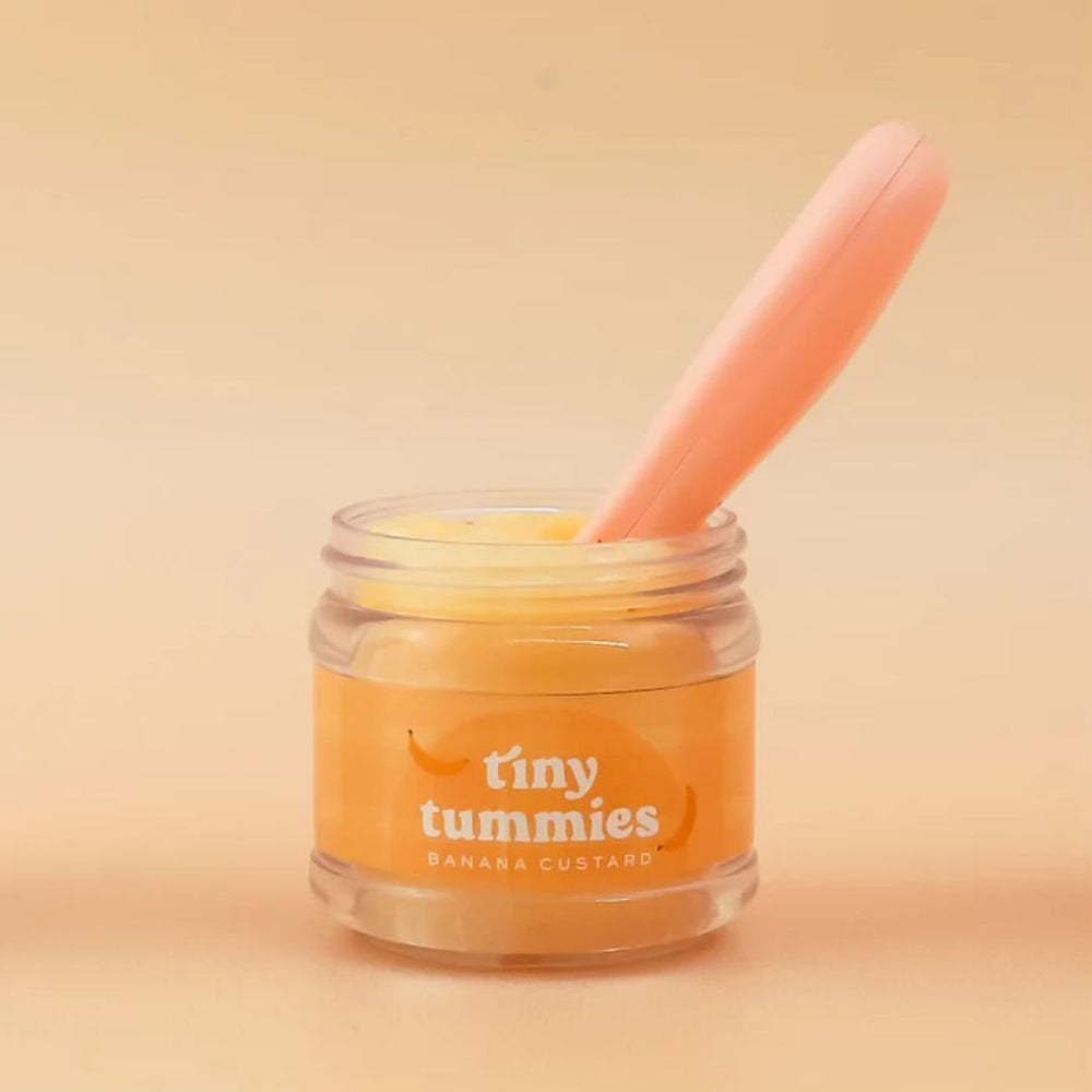 Tiny Harlow | Tiny Tummies Magic Food Jar & Spoon - Banana Custard