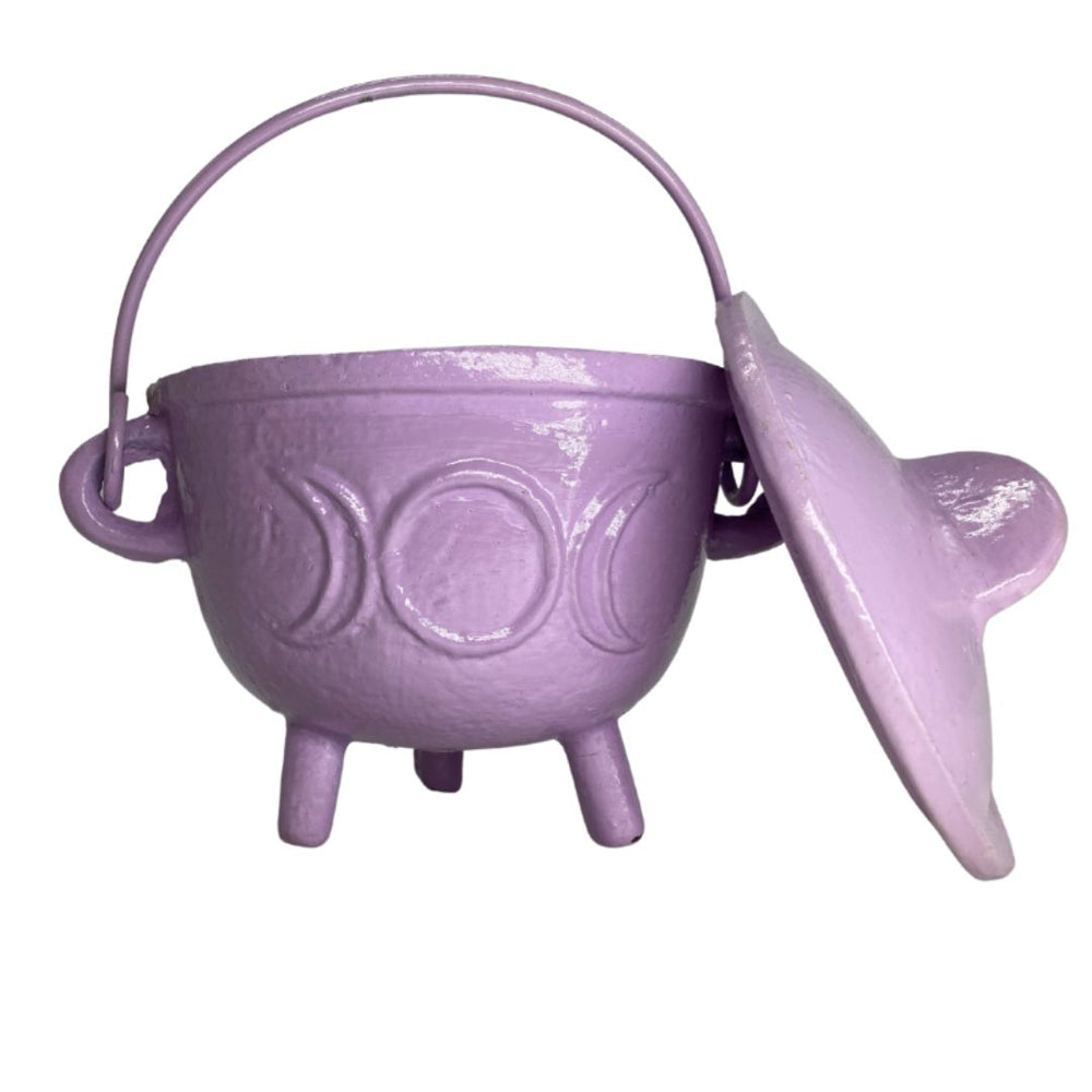Pickwick & Sprout | Cast Iron Cauldron with Lid - Lavender, Medium
