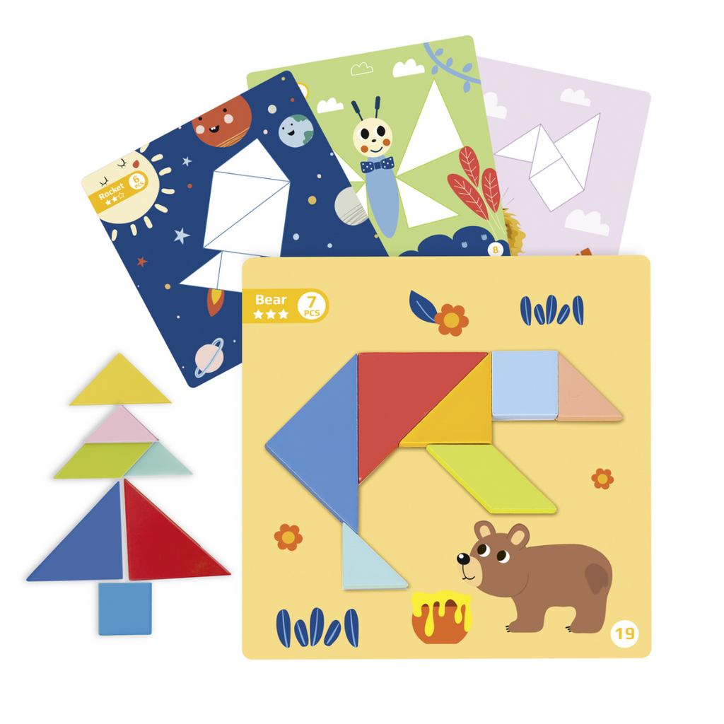 Tooky Toy | Magnetic Tangram Brainteaser Puzzle
