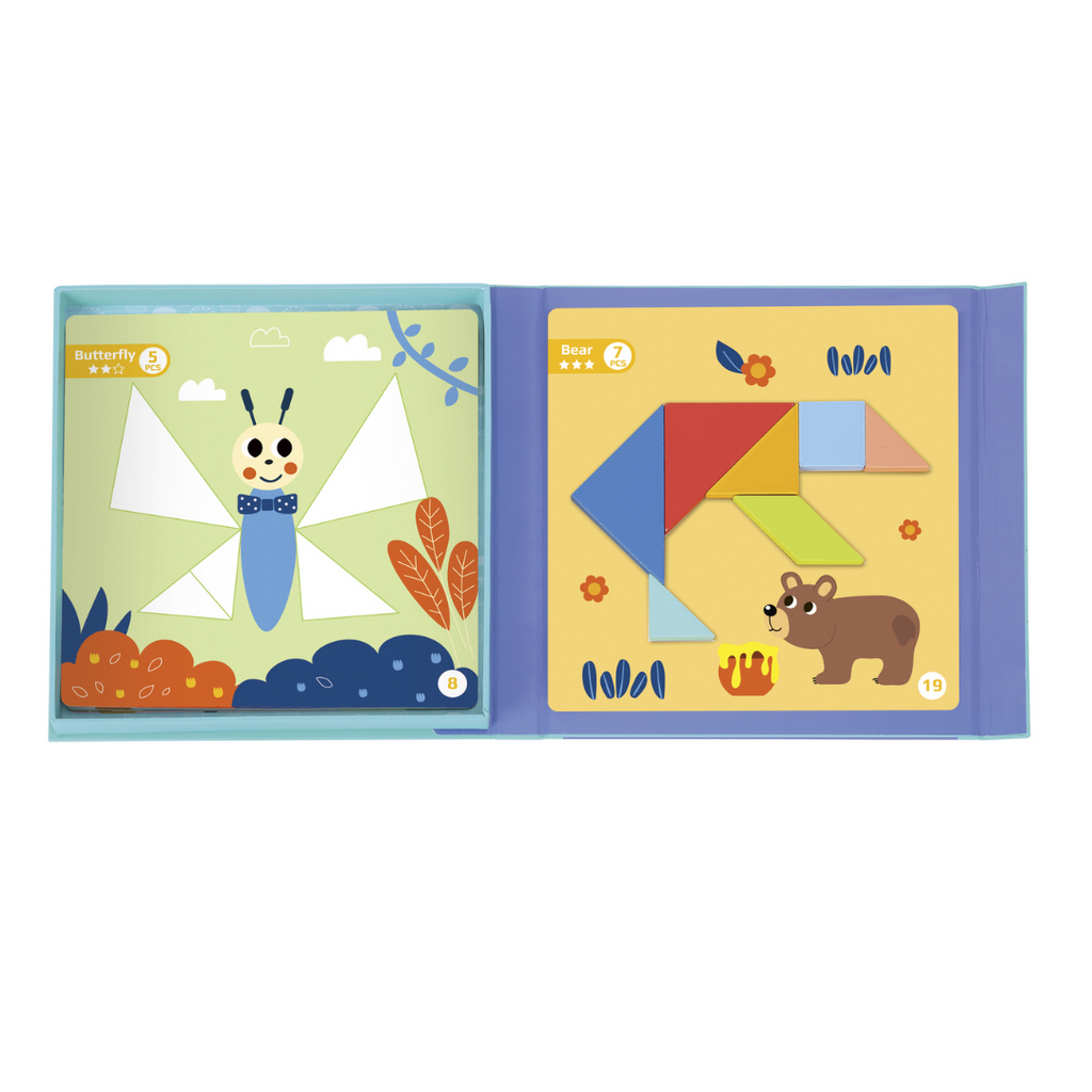 Tooky Toy | Magnetic Tangram Brainteaser Puzzle