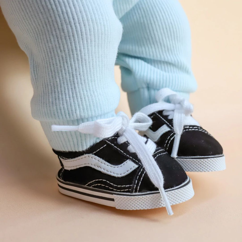 Tiny Harlow | Tiny Tootsies - Black Street Sneaker Sets